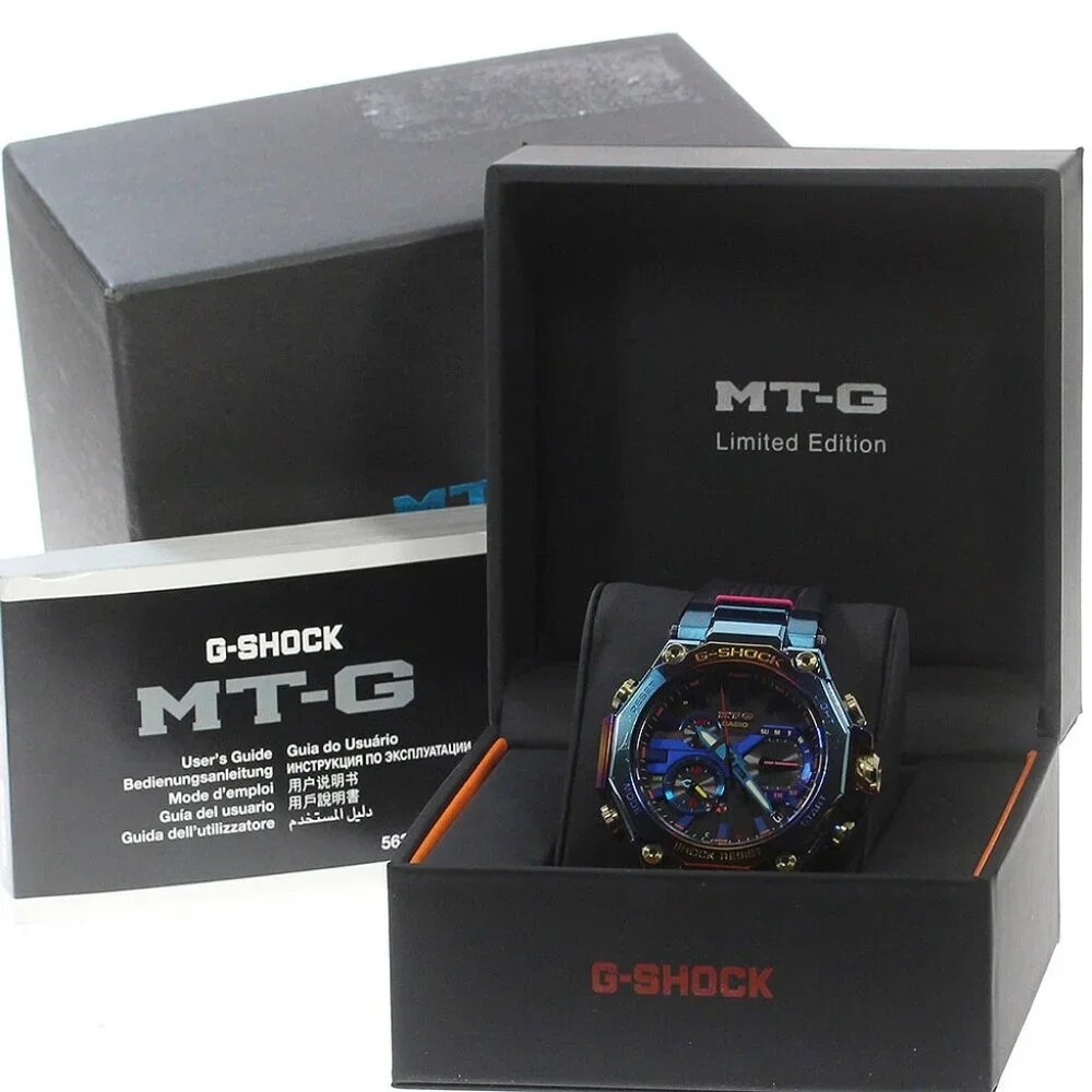 CASIO MT-G Blue Phoenix MTG- Solar Powered Radio Men's Watch_861339
